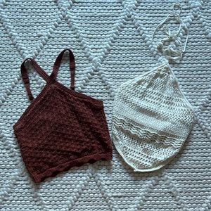 Abercrombie/ Hollister knit crop top bundle XS/S fits true small